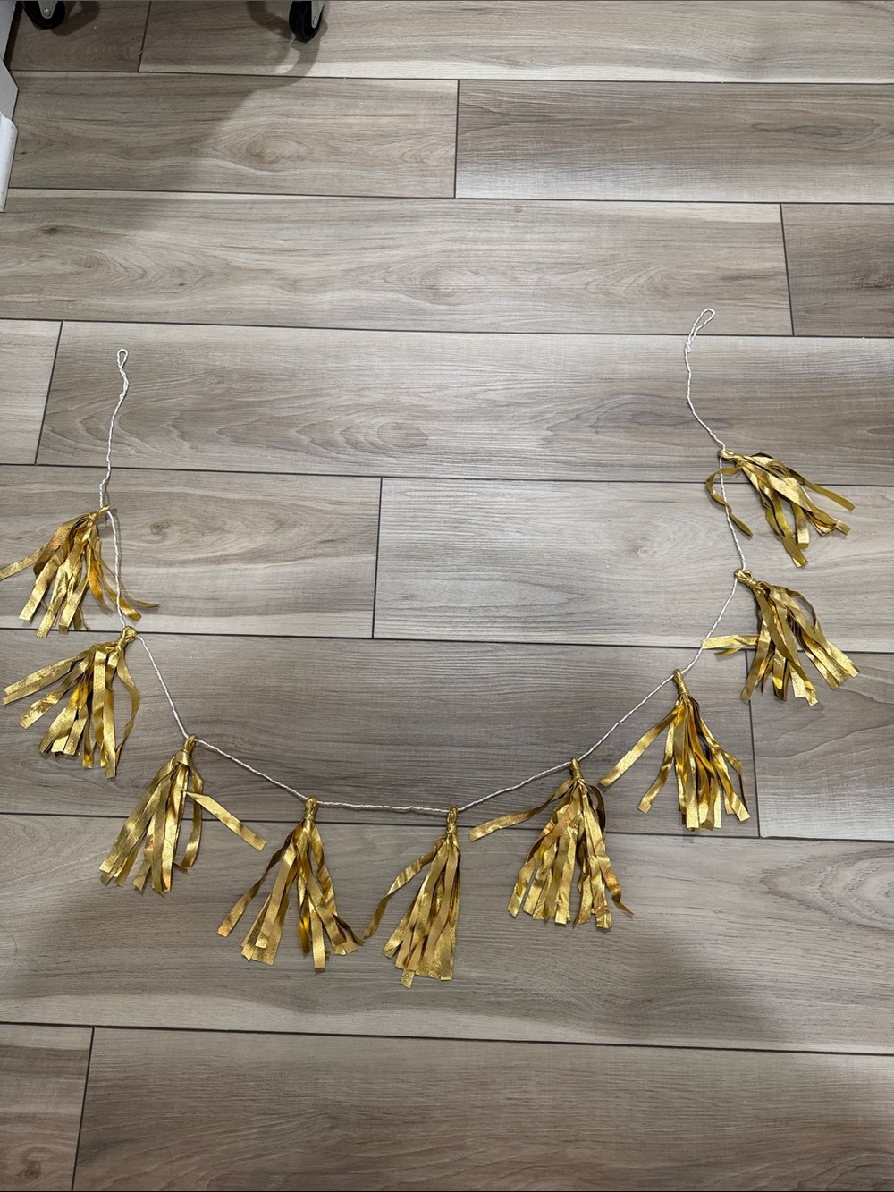 Gold Tassel Garland Holiday Decoration